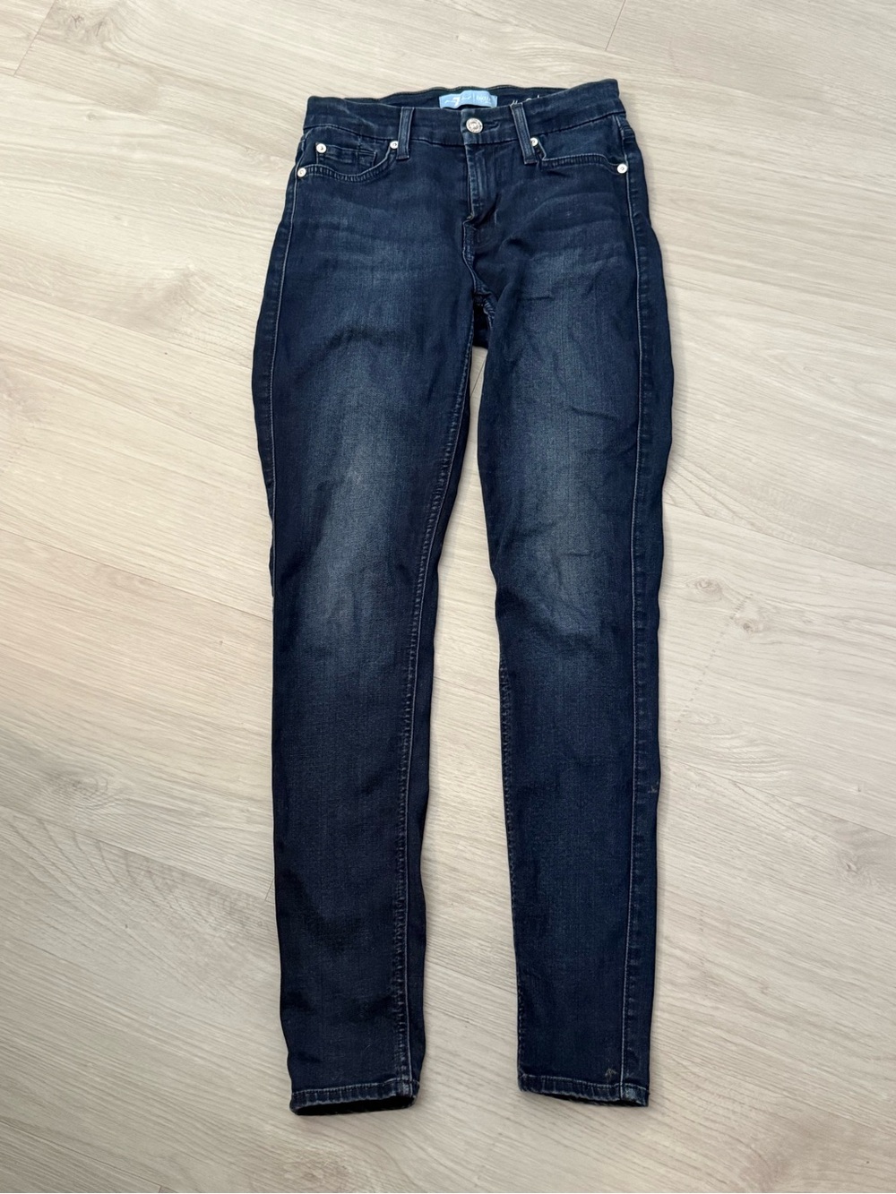 7 For All Mankind b(air) Denim The Skinny Jeans Dark Wash Size 24